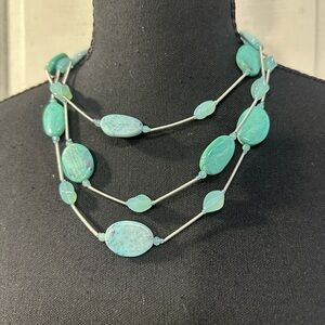 Elegant Turquoise Beaded Necklace